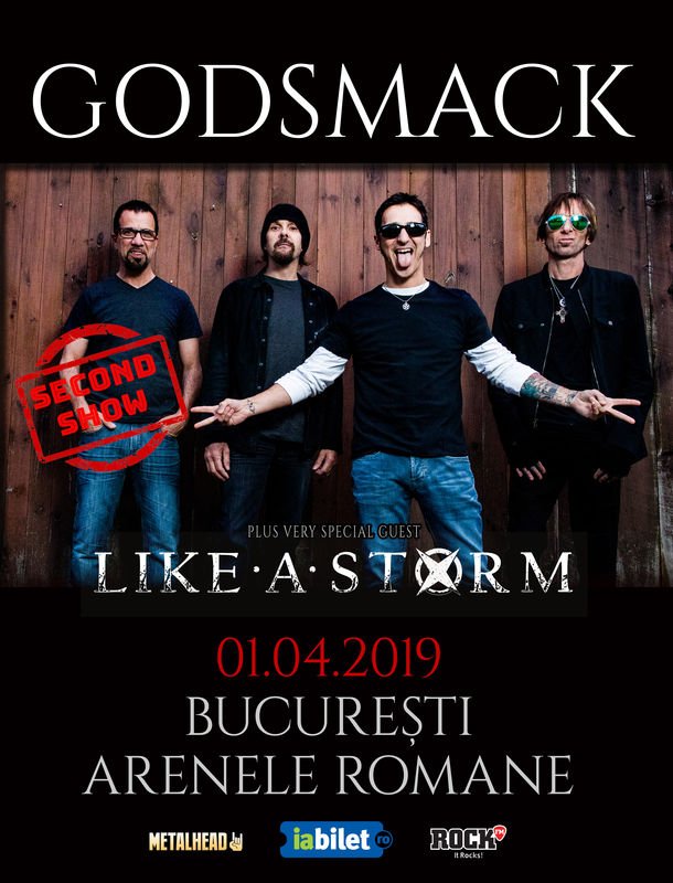 GODSMACK in concert la Bucuresti si pe 1 aprilie