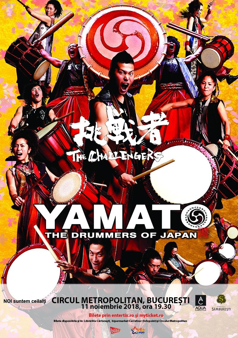 YAMATO – The Drummers of Japan în concert la Circul Metropolitan București