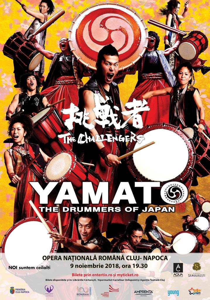 YAMATO – The Drummers of Japan în concert la Opera Națională Română Cluj-Napoca