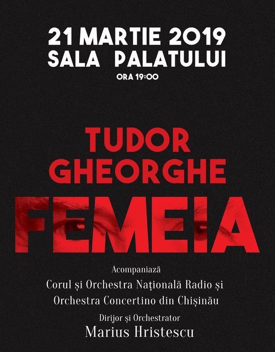 Tudor Gheorghe - PREMIERA -“FEMEIA" 2019